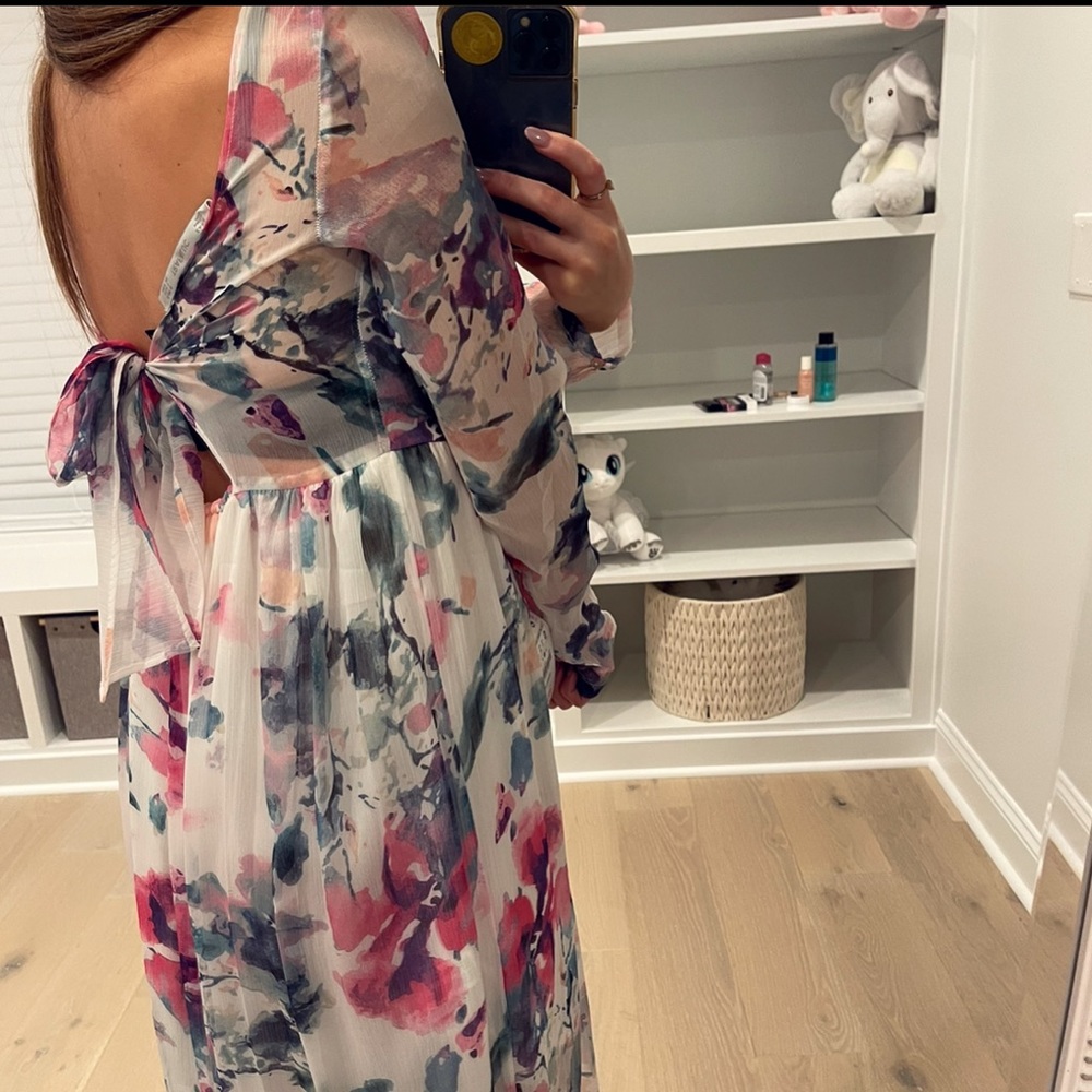 Zara maxi floral dress